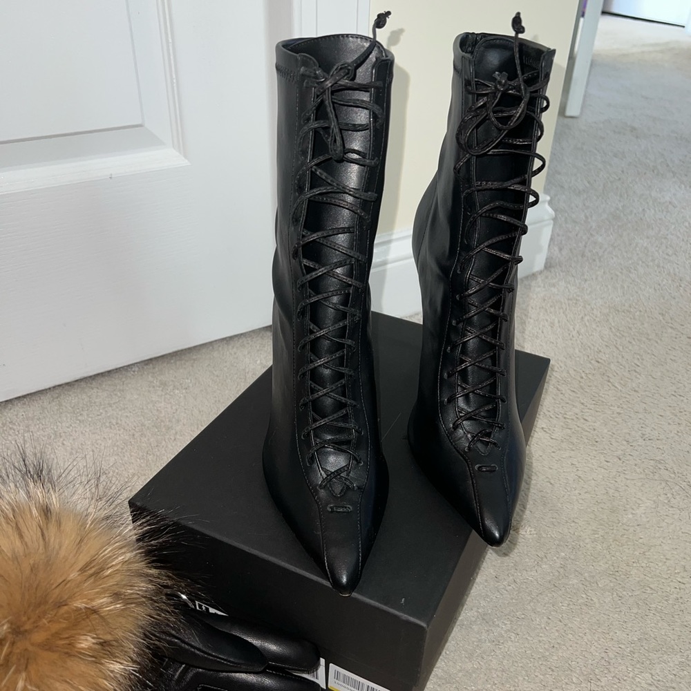 SCHUTZ LACE UP BOOTIES
